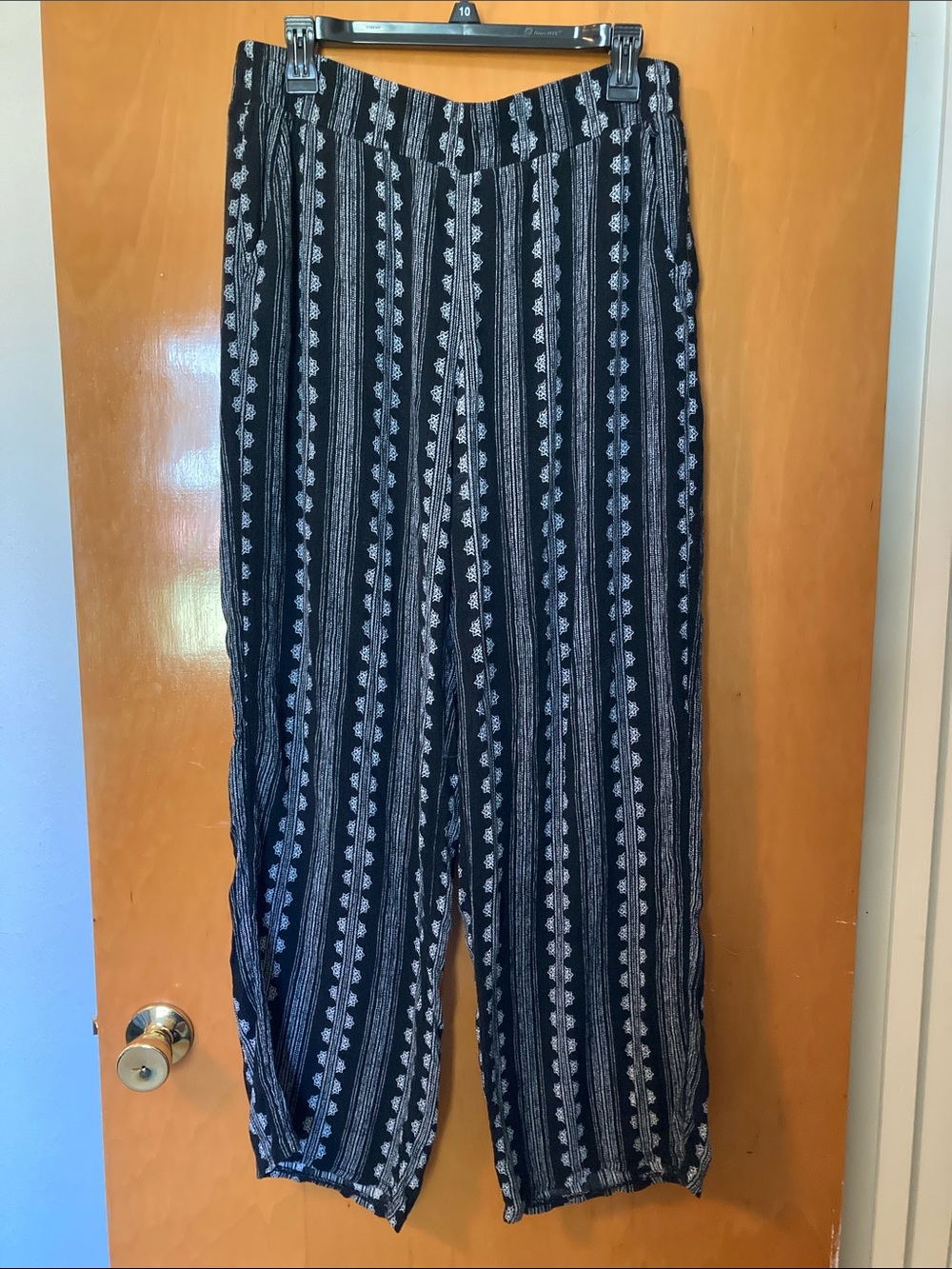 Black & White Wide Leg Pants